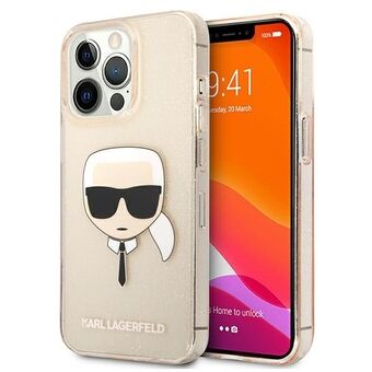 Karl Lagerfeld KLHCP13XKHTUGLGO iPhone 13 Pro Max 6,7" guld/guld hardcase Glitter Karl\'s Head