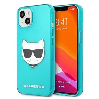 Karl Lagerfeld KLHCP13SCHTRB iPhone 13 mini 5,4" blå/blått hardcase Glitter Choupette Fluo