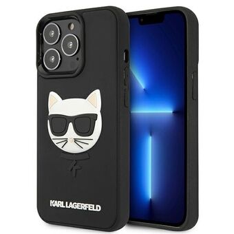 Karl Lagerfeld KLHCP13LCH3DBK 13 Pro / 13 6,1" svart hardcase 3D gummi Choupette