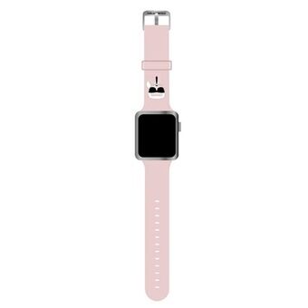 Karl Lagerfeld Pasek KLAWMSLKP Apple Watch 38/40/41mm rosa/rosa stropp Silikon Karl Heads