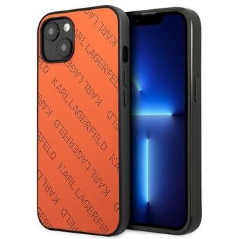 Karl Lagerfeld KLHCP13MPTLO iPhone 13 6.1" hardcase oransje/oransje Perforert allover