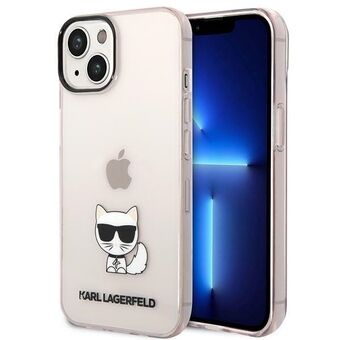 Karl Lagerfeld KLHCP14MCTTRI iPhone 14 Plus / 15 Plus 6,7" hardcase rosa/rosa Transparent Choupette Body