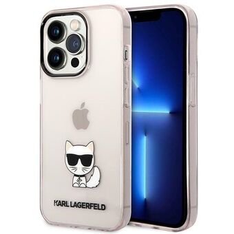 Karl Lagerfeld KLHCP14LCTTRI iPhone 14 Pro 6,1" hardcase rosa/pink Transparent Choupette Body