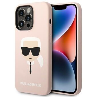 Karl Lagerfeld KLHCP14XSLKHLP iPhone 14 Pro Max 6,7" hardcase rosa/pink Silikon Karl`s Head