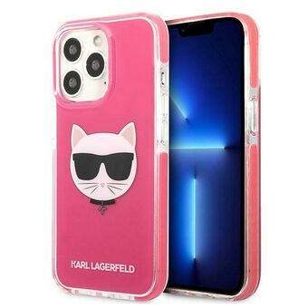 Karl Lagerfeld KLHCP13LTPECPI iPhone 13 Pro / 13 6.1" hardcase fuchsia / fuschia Choupette Head