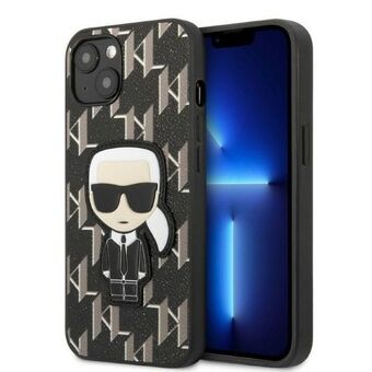 Karl Lagerfeld KLHCP13SPMNIKBK iPhone 13 mini 5,4" hardcase svart/svart Monogram Ikonik Patch