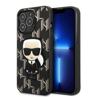 Karl Lagerfeld KLHCP13XPMNIKBK iPhone 13 Pro Max 6,7" hardcase svart/svart Monogram Ikonik Patch