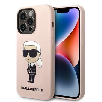 Karl Lagerfeld KLHMP14XSNIKBCP iPhone 14 Pro Max 6,7" hardcase rosa/rosa Silikon Ikonik Magsafe