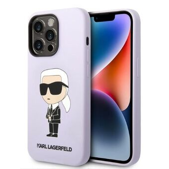 Karl Lagerfeld KLHCP14LSNIKBCU iPhone 14 Pro 6.1" hardcase lilla/lilla Silikon Ikonik