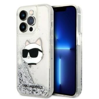 Karl Lagerfeld KLHCP14LLNHCCS iPhone 14 Pro 6.1" sølv/sølv hardcase Glitter Choupette Head