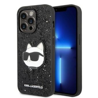 Karl Lagerfeld KLHCP14LG2CPK iPhone 14 Pro 6,1" svart/black hardcase Glitter Choupette Patch