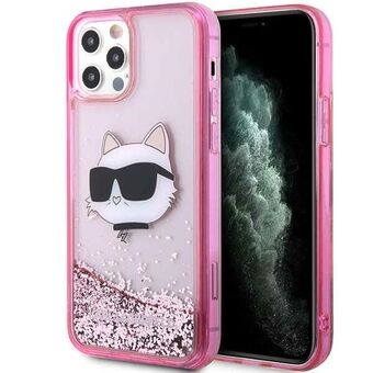 Karl Lagerfeld KLHCP12MLNCHCP iPhone 12/12 Pro 6.1" rosa/rosa hardcase Glitter Choupette Head