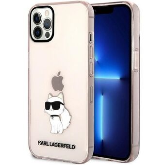 Karl Lagerfeld KLHCP12MHNCHTCP iPhone 12/12 Pro 6.1" rosa/rosa hardcase Ikonik Choupette