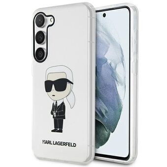 Karl Lagerfeld KLHCS23SHNIKTCT S23 S911 gjennomsiktig hardt etui Ikonisk Karl Lagerfeld