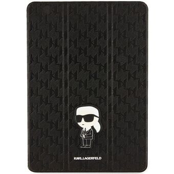 Karl Lagerfeld KLFC10SAKHPKK iPad 10.2" Folio Magnet Allover Cover svart/black Saffiano Monogram Ikonik