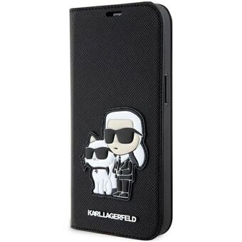 Karl Lagerfeld KLBKP14XSANKCPK iPhone 14 Pro Max 6,7" hylle svart/svart Saffiano Karl & Choupette