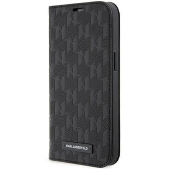 Karl Lagerfeld KLBKP14XSAKLHPK iPhone 14 Pro Max 6,7" bokhylle svart/svart Saffiano Monogram