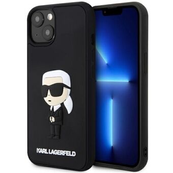 Karl Lagerfeld KLHCP14M3DRKINK iPhone 14 Plus 6,7" svart/svart hardcase Rubber Iconic 3D