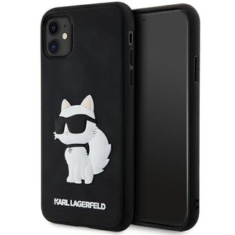 Karl Lagerfeld KLHCN613DRKHNK iPhone 11 / Xr 6.1" svart/svart hardcase Rubber Choupette 3D