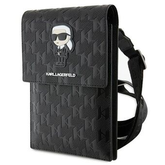 Karl Lagerfeld Veske KLWBSAKHPKK svart/black Saffiano Monogram Ikonik