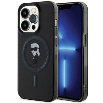 Karl Lagerfeld KLHMP14LHFCKNOK iPhone 14 Pro 6.1" svart/hardcase IML Ikonik MagSafe