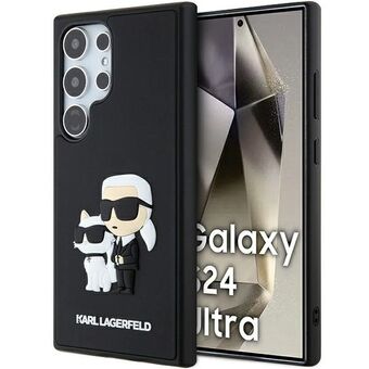 Karl Lagerfeld KLHCS24L3DRKCNK S24 Ultra S928 svart/svart hardcase 3D gummi Karl&Choupette