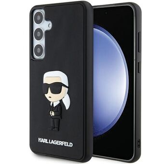 Karl Lagerfeld KLHCS24S3DRKINK S24 S921 svart/hardskall 3D gummi Ikonik