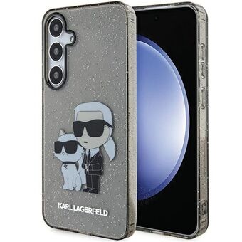 Karl Lagerfeld KLHCS24MHNKCTGK S24+ S926 svart/svart hardcase Glitter Karl&Choupette