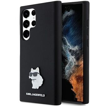 Karl Lagerfeld KLHCS24LSMHCNPK S24 Ultrasonisk S928 svart hardcase silikon Choupette metall pinne