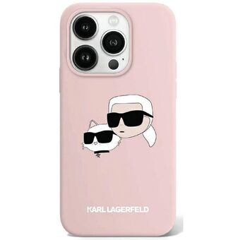 Karl Lagerfeld KLHMP15SSKCHPPLP iPhone 15 / 14 / 13 6.1" rosa/pink hardcase silikon Karl & Choupette MagSafe