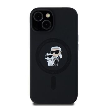 Karl Lagerfeld KLHMN61SCMKCRHK iPhone 11 / Xr 6.1" svart/sort hardcase i silikon Karl & Choupette MagSafe