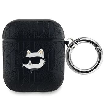 Karl Lagerfeld KLA2PGCHPK AirPods 1/2 deksel czarny/svart Monogram Choupette Head