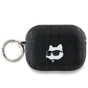 Karl Lagerfeld KLAP2PGCHPK AirPods Pro 2 (2022/2023) deksel czarny/svart Monogram Choupette Head