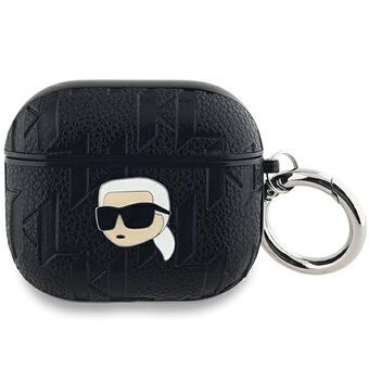 Karl Lagerfeld KLA3PGKIPK AirPods 3 deksel svart Monogram Karl Head