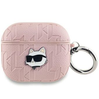 Karl Lagerfeld KLAP2PGCHPP AirPods Pro 2 (2022/2023) deksel, rosa Monogram Choupette Head