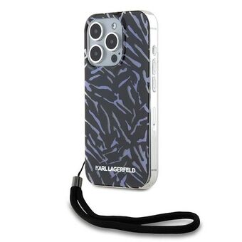 Karl Lagerfeld KLHCP15XHZBPKCCU iPhone 15 Pro Max 6.7" lilla/purple Zebra Med Snor