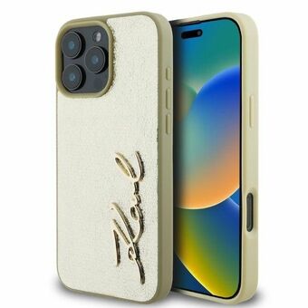 Karl Lagerfeld KLHCP16XPFMFBKMD iPhone 16 Pro Max 6,9" gull/gold hardcase Metal Signature