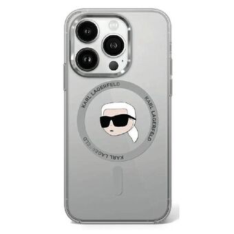 Karl Lagerfeld KLHMP16SHLSKIK iPhone 16 6.1" svart/black hardcase IML Metal Karl Head MagSafe