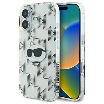 Karl Lagerfeld KLHCP16SHKLPCHT iPhone 16 6.1" gjennomsiktig/transparent hardcase IML Choupette Head Elektroplettering