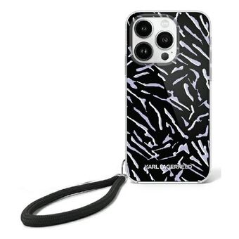 Karl Lagerfeld KLHCP16SHZBPKCCU iPhone 16 6.1" lilla/purple Zebra med snor