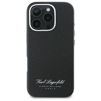 Karl Lagerfeld KLHCP16SPGWCMKHK iPhone 16 Pro 6,1" hardcase svart/black hotell RSG