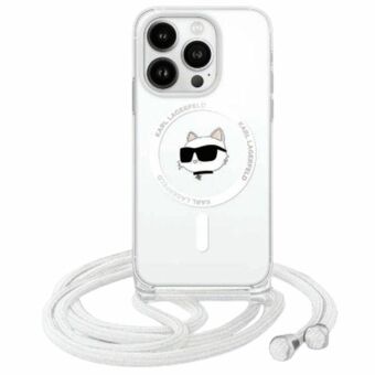 Karl Lagerfeld KLHMP16SHCCHNT iPhone 16 6,1" hardcase transparent IML Choupette Head & Cord Magsafe