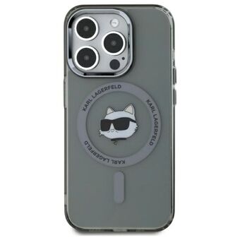 Karl Lagerfeld KLHMP15XHLSCHK iPhone 15 Pro Max 6,7" svart hardcase IML Metal Choupette Head MagSafe