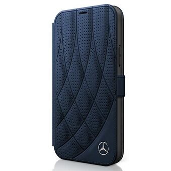 Mercedes MEFLBKP12LDIQNA iPhone 12 Pro Max 6,7" granatblå/navy bok Bow Line