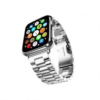 Mercury pasek Metal Apple Watch 42/44/45 mm srebrny/silver translates to: 

Mercury metallreim for Apple Watch 42/44/45 mm sølv/silver