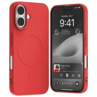 Mercury MagSafe Semi-Silicone iPhone 16 6,1" rød /red