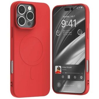 Mercury MagSafe Semi-Silicone iPhone 16 Pro Max 6,9" rød /red