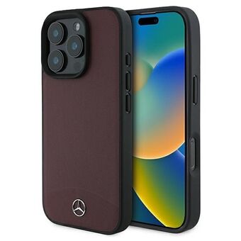 Mercedes MEHMP16L23RBARR iPhone 16 Pro 6.3" rød hardcase Teksturert og vanlig skinn MagSafe