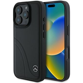 Mercedes MEHCP16X23RBCSK iPhone 16 Pro Max 6.9" svart/black hardcase MB Buet Sømmer Lær