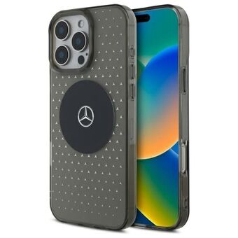 Mercedes MEHMP16L23HCPK iPhone 16 Pro 6,3" svart/hardcase MB Etui Stjernemønster